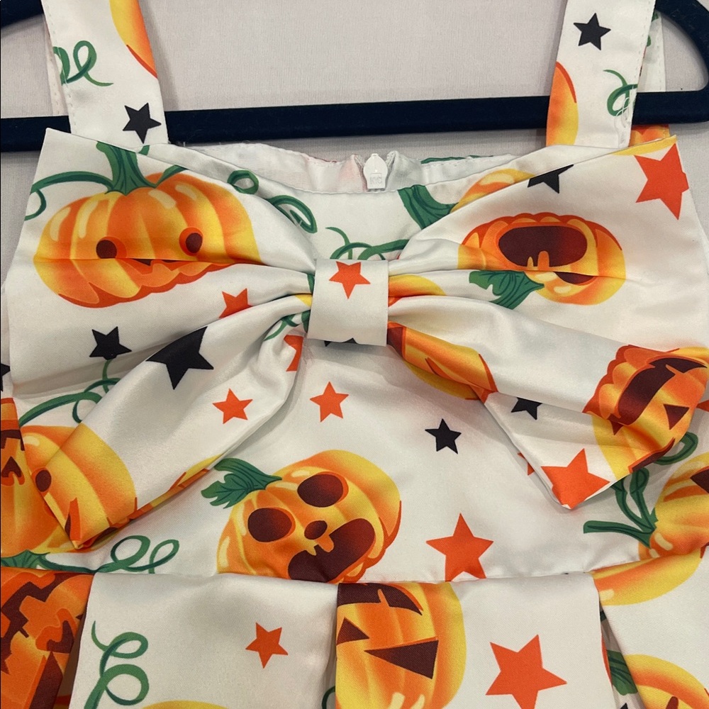 Cat & Jack Halloween Pumpkin Dresses- set of TWO Orange 4/5T - Picture 11 of 16
